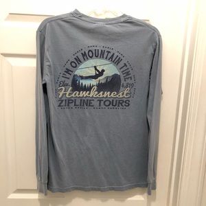 ⛰Hawks Nest Zipline⛰Long Sleeve Comfort Colors T